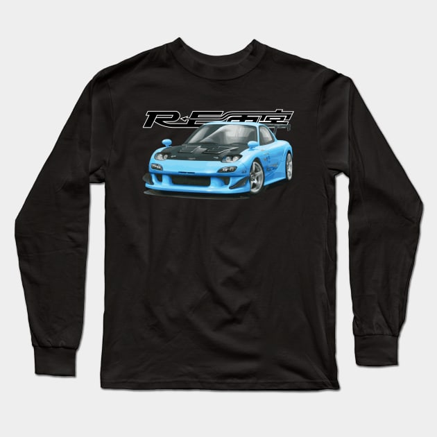 RE Amemiya Car automotive tuning rx7 fd Long Sleeve T-Shirt by cowtown_cowboy